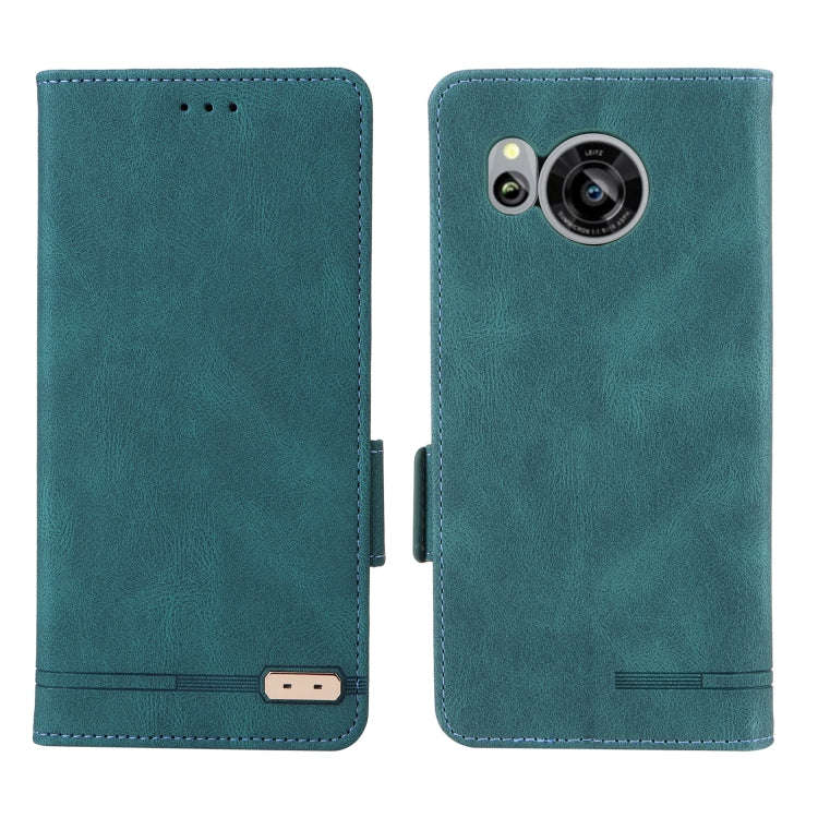For Sharp Aquos Sense 7 Magnetic Clasp Leather Phone Case(Green)