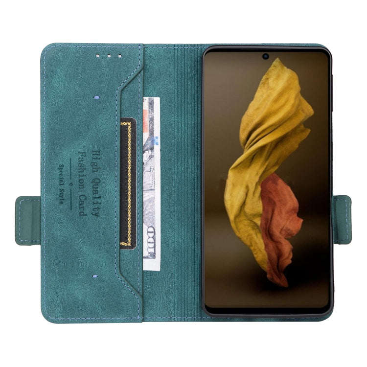 For Sharp Aquos Sense 7 Magnetic Clasp Leather Phone Case(Green)