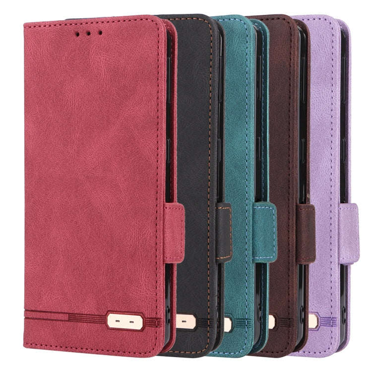 For Sharp Aquos Sense 7 Magnetic Clasp Leather Phone Case(Black)