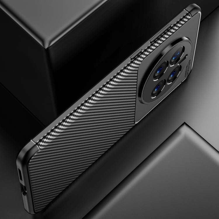 For Huawei Mate 50 Carbon Fiber Texture Fine Hole TPU Phone Case(Blue)