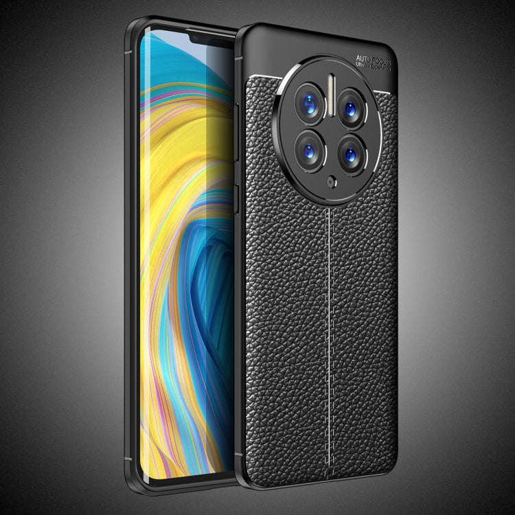 For Huawei Mate 50 Pro Litchi Texture TPU Phone Case(Black)