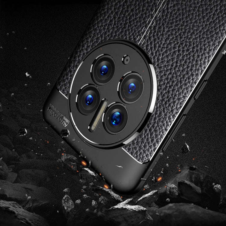 For Huawei Mate 50 Pro Litchi Texture TPU Phone Case(Blue)