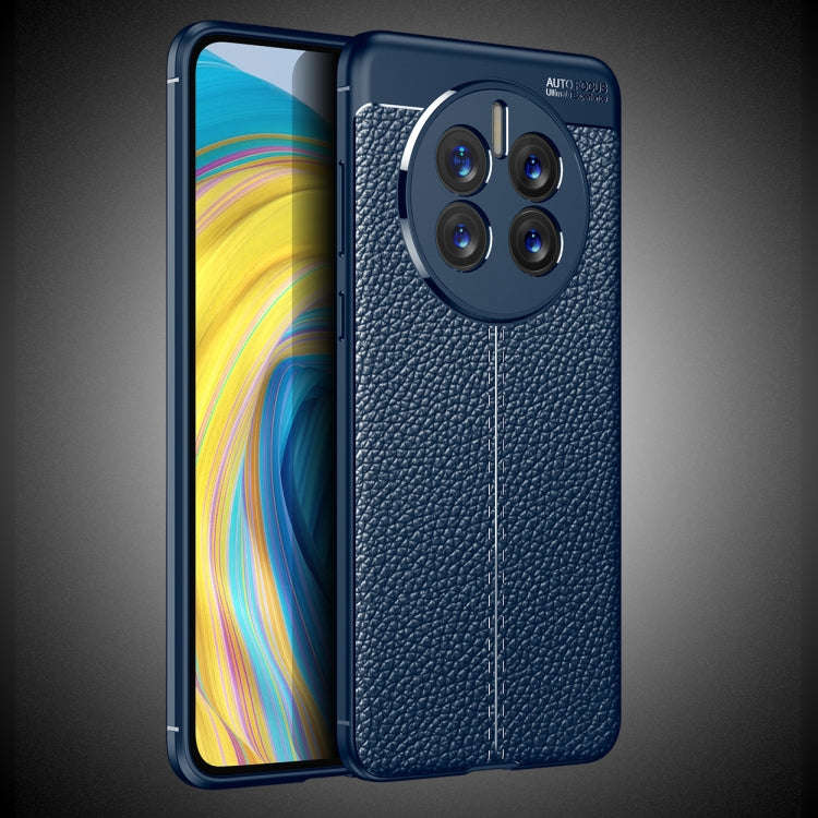 For Huawei Mate 50 Litchi Texture TPU Phone Case(Blue)