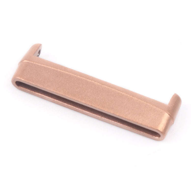 For Fitbit Versa 4 / Sense 2 1 Pair Universal Metal Watch Band Connectors(Rose Gold)
