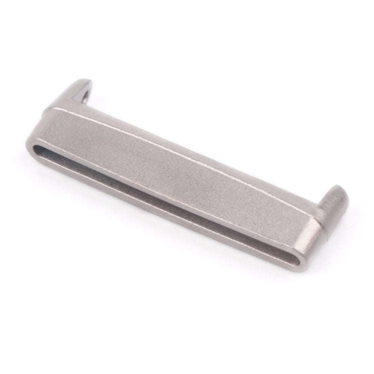 For Fitbit Versa 4 / Sense 2 1 Pair Universal Metal Watch Band Connectors(Silver)