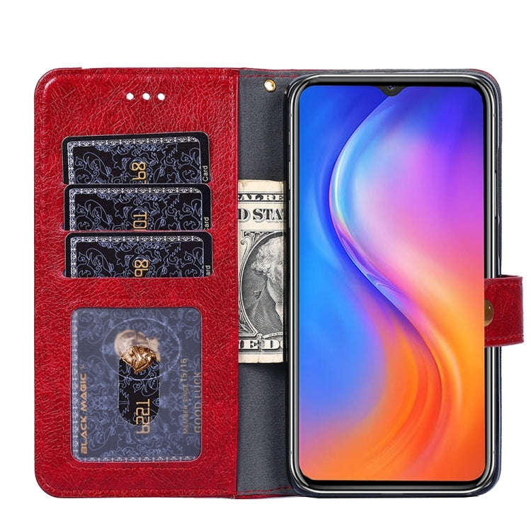 For OnePlus Nord N20 SE 4G Zipper Bag Flip Leather Phone Case(Red)