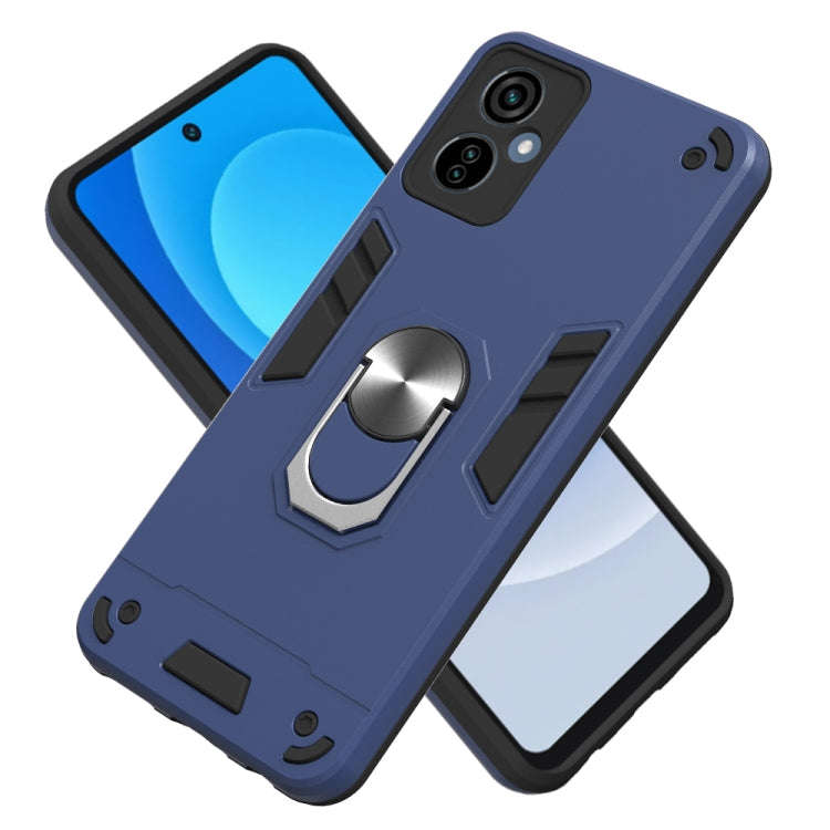 For Tecno Camon 19 Neo 2 in 1 Armour Series PC + TPU Protective Phone Case(Blue)