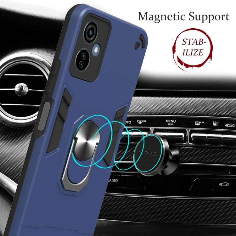 For Tecno Camon 19 Neo 2 in 1 Armour Series PC + TPU Protective Phone Case(Blue)