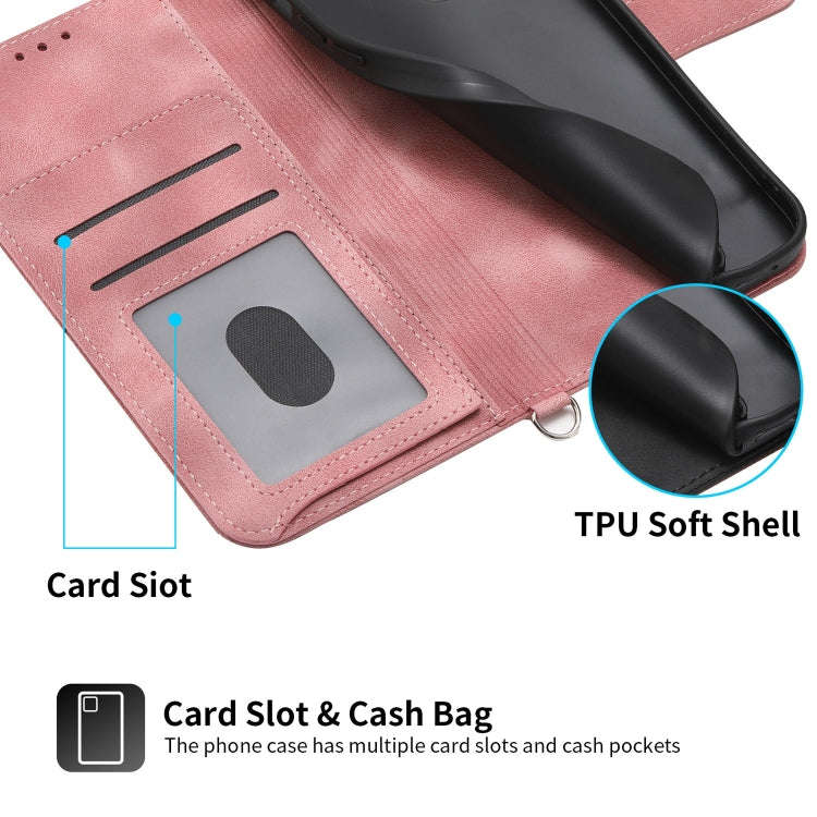 For Google Pixel 7 5G Skin-feel Flowers Embossed Wallet Leather Phone Case(Pink)