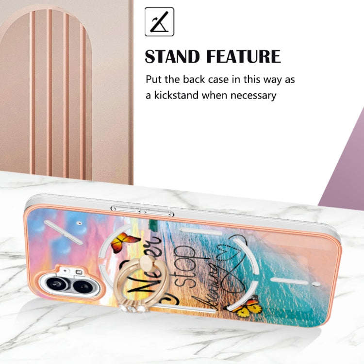 For Nothing Phone 1 Electroplating IMD TPU Phone Case(Dream Butterfly)