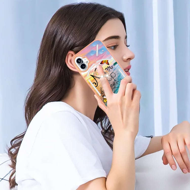 For Nothing Phone 1 Electroplating IMD TPU Phone Case(Dream Butterfly)