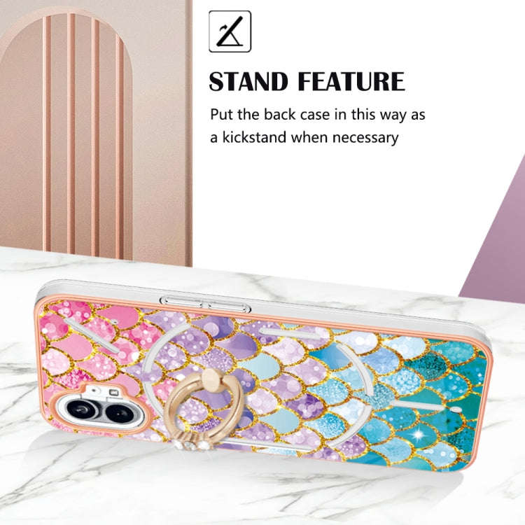 For Nothing Phone 1 Electroplating IMD TPU Phone Case(Colorful Scales)