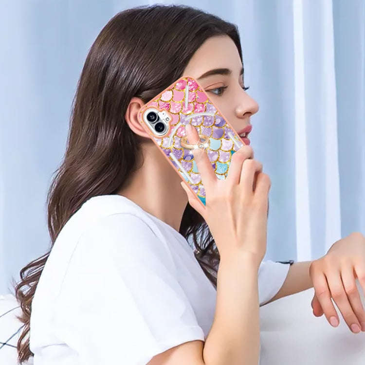 For Nothing Phone 1 Electroplating IMD TPU Phone Case(Colorful Scales)