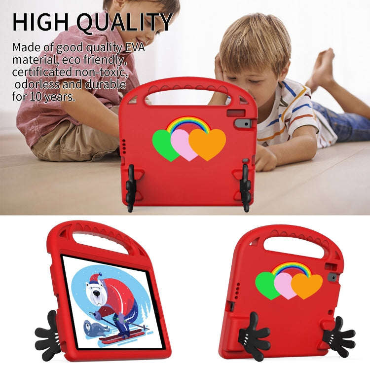 For Lenovo Tab P10 TB-X706 Love Small Palm Holder EVA Tablet Case(Red)