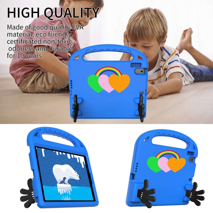 For Lenovo Tab P10 TB-X706 Love Small Palm Holder EVA Tablet Case(Blue)