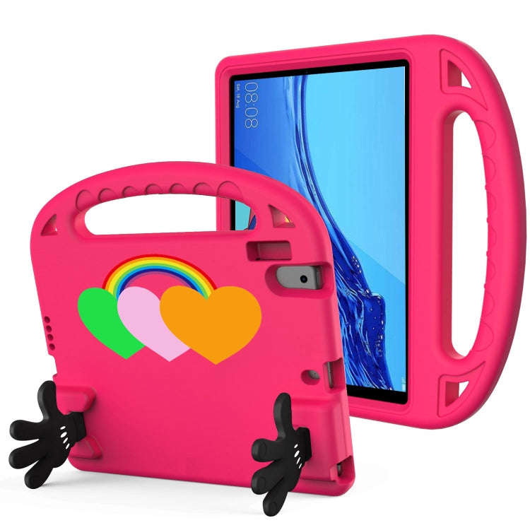 For Lenovo Tab M10 HD TB-X505F/N 10.1 inch Love Small Palm Holder EVA Tablet Case(Rose Red)