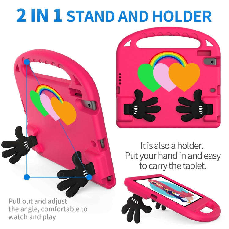 For Lenovo Tab M10 HD TB-X505F/N 10.1 inch Love Small Palm Holder EVA Tablet Case(Rose Red)