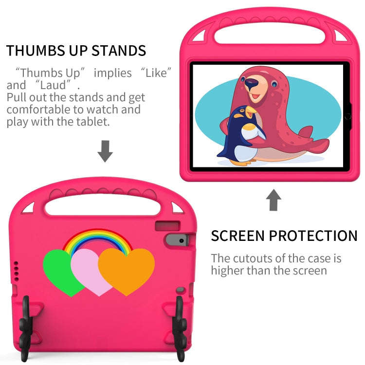 For Lenovo Tab M10 HD TB-X505F/N 10.1 inch Love Small Palm Holder EVA Tablet Case(Rose Red)