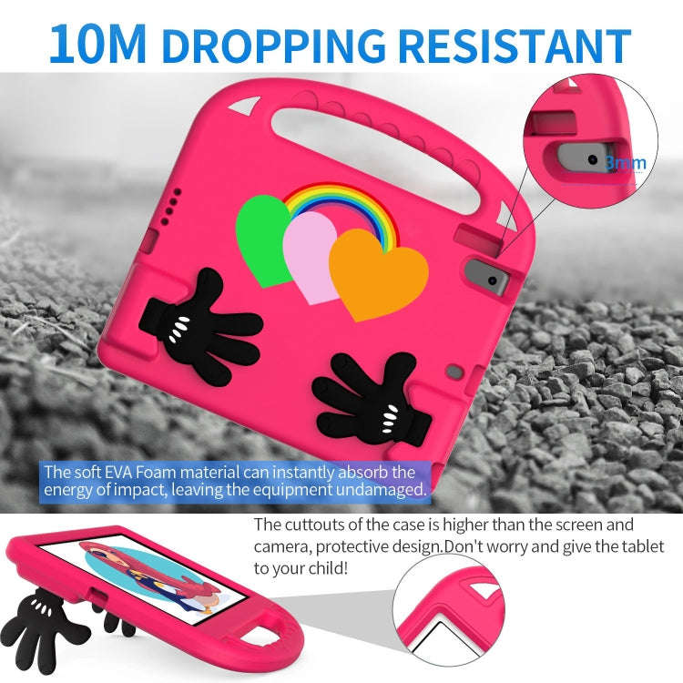 For Lenovo Tab M10 HD TB-X505F/N 10.1 inch Love Small Palm Holder EVA Tablet Case(Rose Red)