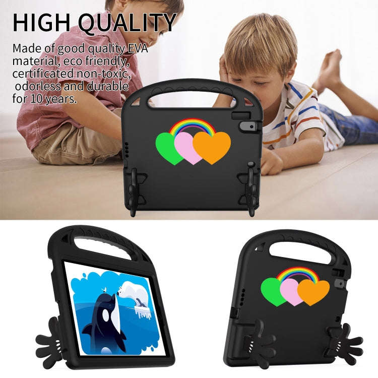 For Lenovo Tab M10 FHD TB-X605FC 10.1 Love Small Palm Holder EVA Tablet Case(Black)