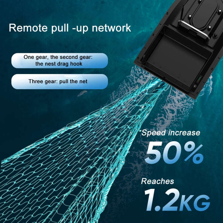 D12F Multi-function Intelligent Remote Control Nest Ship Fishing Bait Boat, With Decoupler(EU Plug)