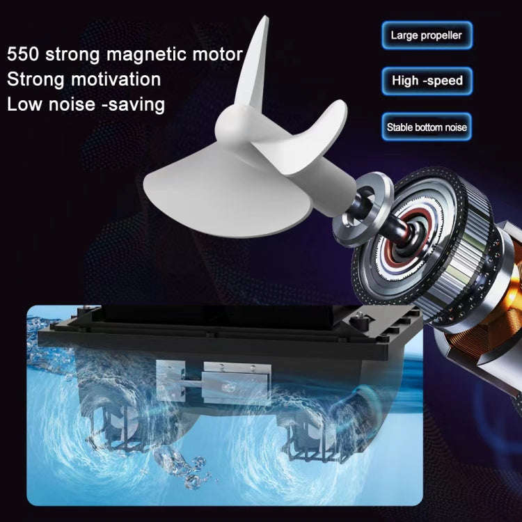 D12F Multi-function Intelligent Remote Control Nest Ship Fishing Bait Boat, With Decoupler(EU Plug)