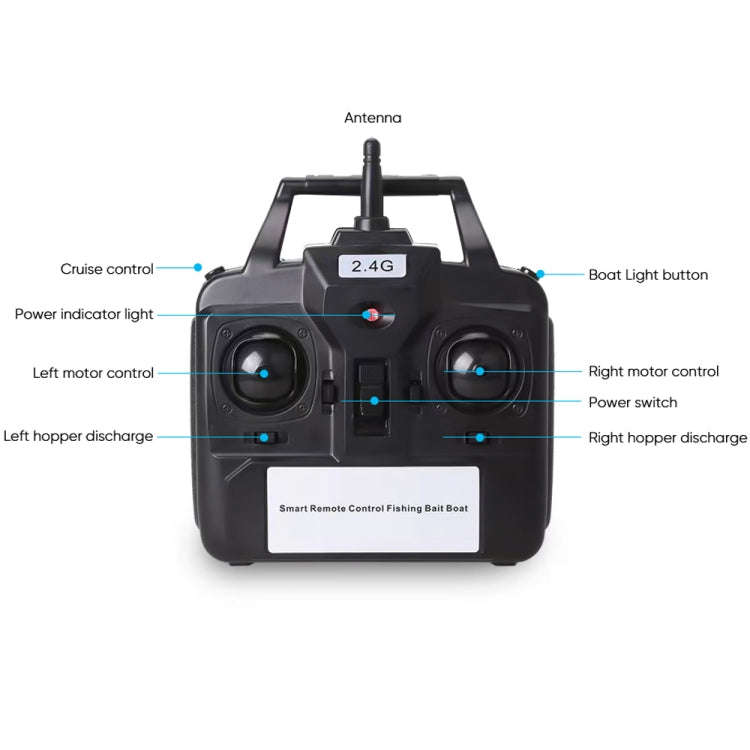 D12C Multi-function Intelligent Remote Control Nest Ship Fishing Bait Boat(US Plug)