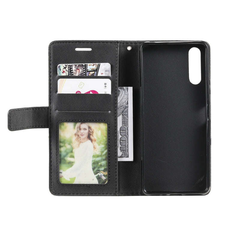 For Sony Xperia 1 IV Skin Feel Splicing Leather Phone Case(Black)