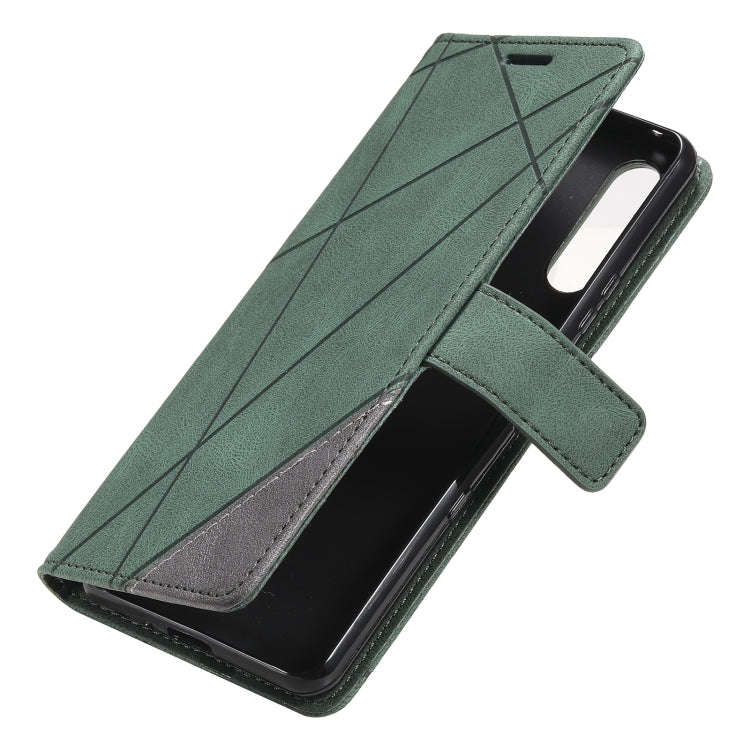 For Sony Xperia 10 IV Skin Feel Splicing Leather Phone Case(Green)