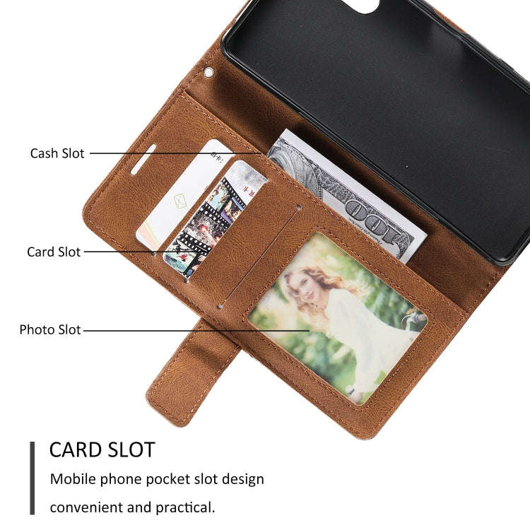 For Sony Xperia 10 IV Skin Feel Splicing Leather Phone Case(Brown)