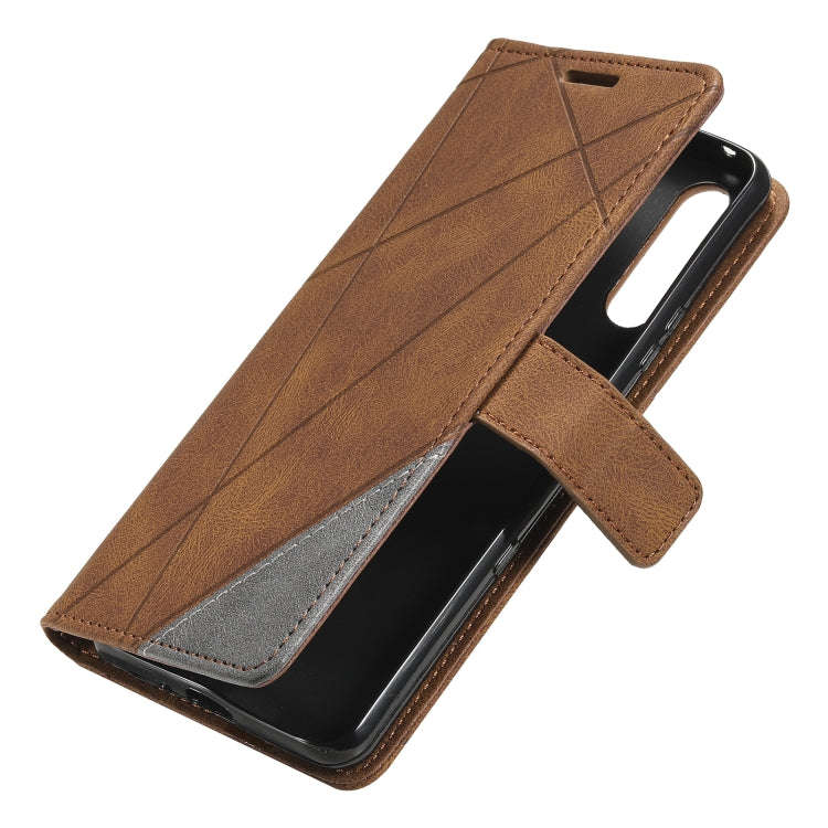 For Sony Xperia 10 IV Skin Feel Splicing Leather Phone Case(Brown)