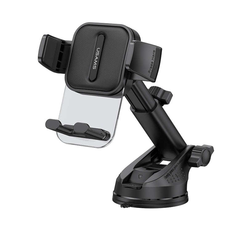 USAMS US-ZJ072 Car Center Console Retractable Transparent Holder(Black)
