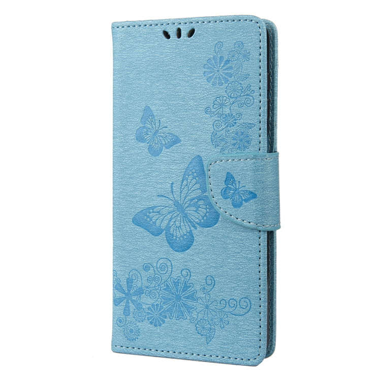 For Nothing Phone 1 Butterfly Embossed Horizontal Flip Leather Phone Case(Blue)
