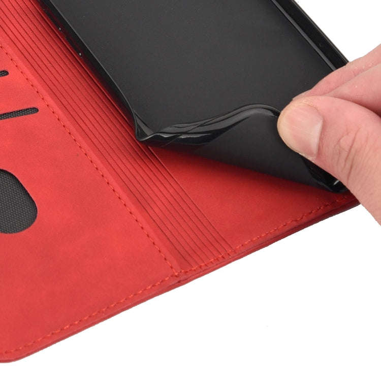 For Nothing Phone 1 Skin Feel Splicing Leather Phone Case(Red)