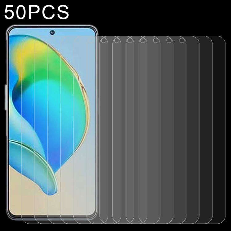 For ZTE Axon 40 SE 50pcs 0.26mm 9H 2.5D Tempered Glass Film