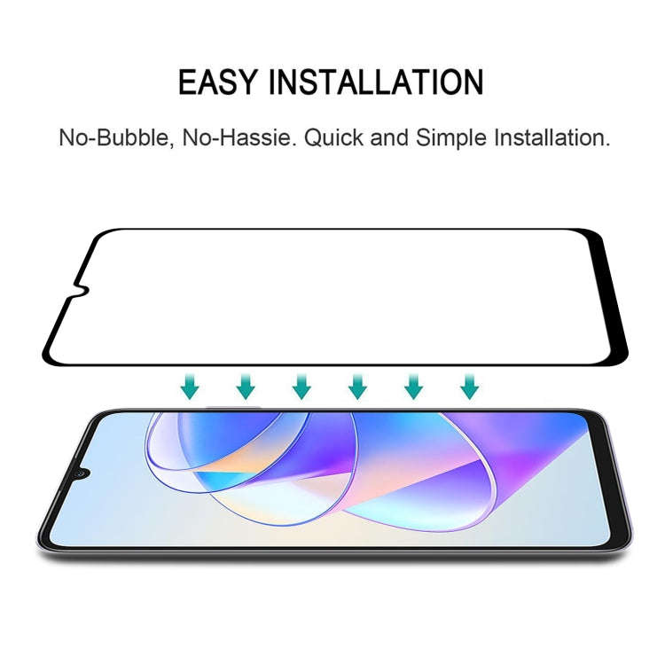 For Honor Play 40 Plus / Play7T 25pcs Full Glue Full Screen Tempered Glass Film