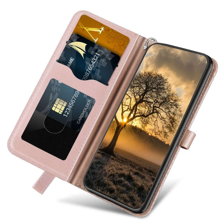 For Google Pixel 7 Life Tree Embossing Pattern Horizontal Flip Leather Phone Case(Rose Gold)