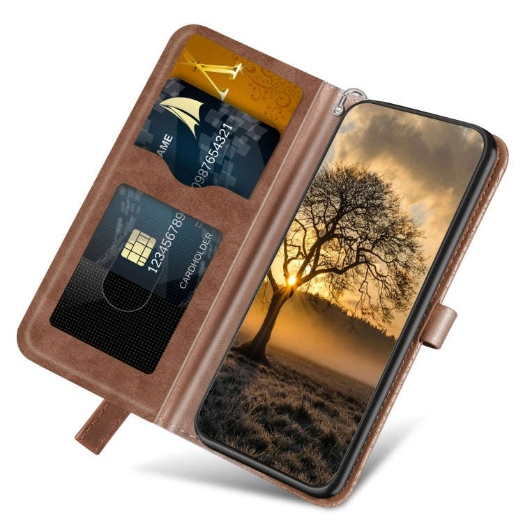 For Google Pixel 7 Pro Life Tree Embossing Pattern Horizontal Flip Leather Phone Case(Brown)