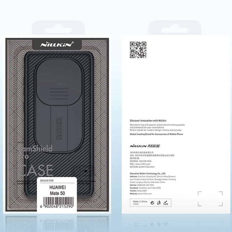 For Huawei Mate 50 Pro NILLKIN CamShield Pro PC Phone Case(Black)