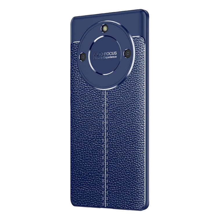 For Honor X40 Litchi Texture Shockproof TPU Phone Case(Blue)