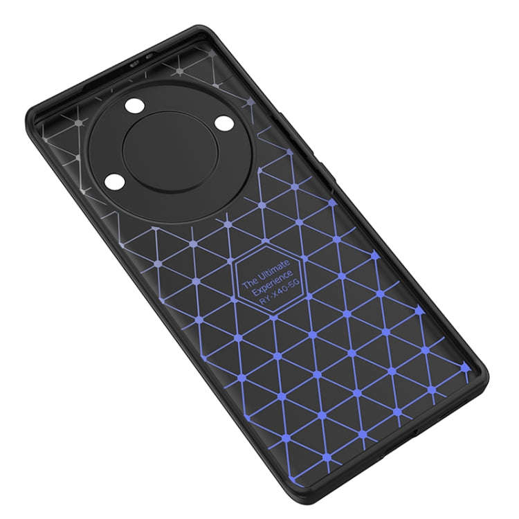 For Honor X40 Litchi Texture Shockproof TPU Phone Case(Blue)