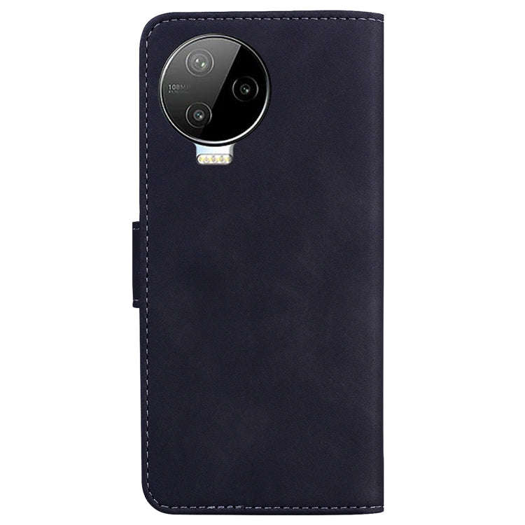 For Infinix Note 12 Pro 4G Skin Feel Pure Color Flip Leather Phone Case(Black)