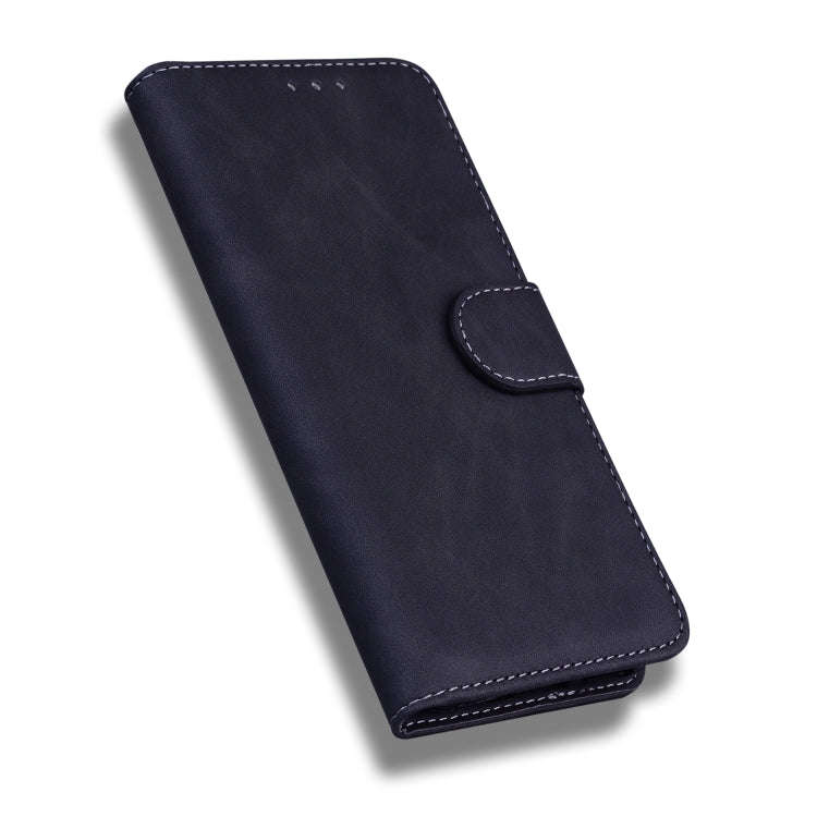 For Tecno Camon 19 Neo Skin Feel Pure Color Flip Leather Phone Case(Black)
