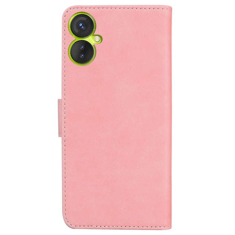 For Tecno Camon 19 Neo Skin Feel Pure Color Flip Leather Phone Case(Pink)