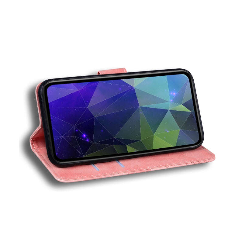 For Tecno Camon 19 Neo Skin Feel Pure Color Flip Leather Phone Case(Pink)