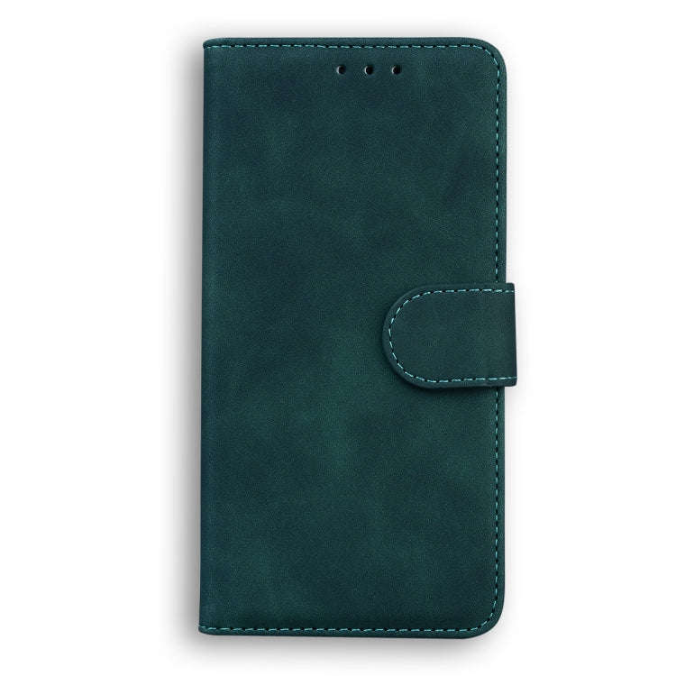 For Tecno Camon 19 Neo Skin Feel Pure Color Flip Leather Phone Case(Green)
