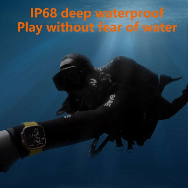 WS8 Pro 2.0 inch IPS Full Touch Screen Smart Watch, IP67 Waterproof Support Heart Rate & Blood Ox...