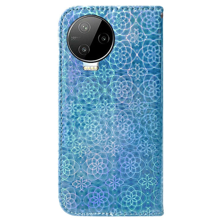 For Infinix Note 12 Pro 4G Colorful Magnetic Buckle Leather Phone Case(Blue)