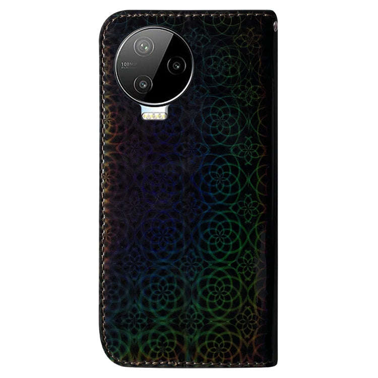 For Infinix Note 12 Pro 4G Colorful Magnetic Buckle Leather Phone Case(Black)