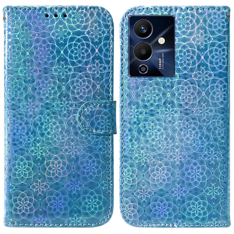 For Infinix Note 12 Pro 5G Colorful Magnetic Buckle Leather Phone Case(Blue)